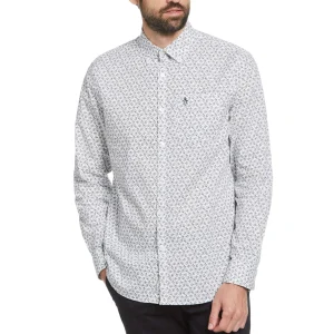 Original Penguin All Over Tumble Pete Print Shirt