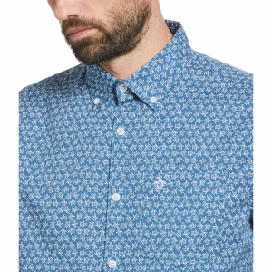 Original Penguin All Over Tumble Pete Print Shirt