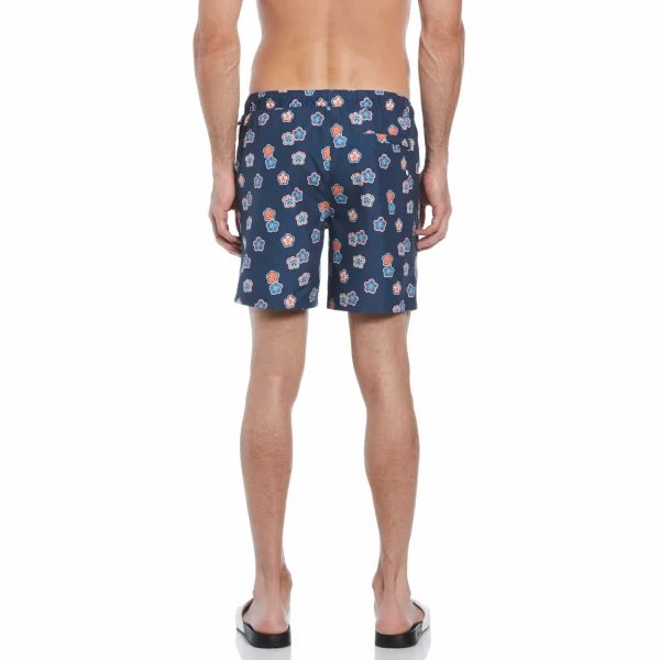 Original Penguin Allover Hibiscus Print Swim Short