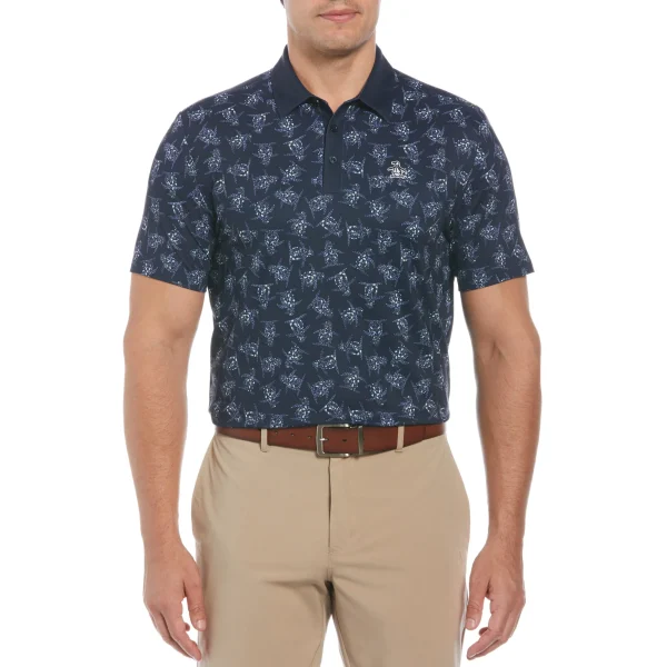 Original Penguin All-over 60's Floral Pete Print Golf Polo