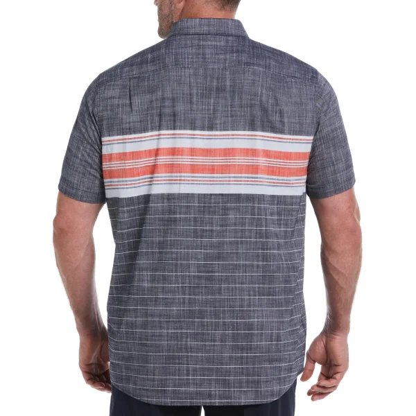 Original Penguin Big & Tall Engineered Chest Stripe Shirt