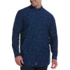 Original Penguin Big & Tall Jacquard Denim Shirt