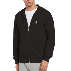 Original Penguin Big & Tall Sticker Pete Full Zip Fleece Hoodie