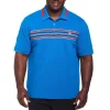 Original Penguin Big and Tall Micro Pique Chest Stripe Polo