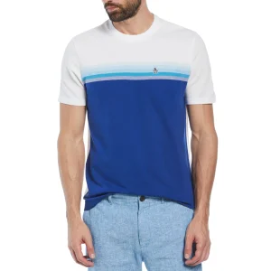 Original Penguin Birdseye Stripe Color Block Tee