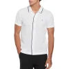 Original Penguin Button Front Textured Earl Polo