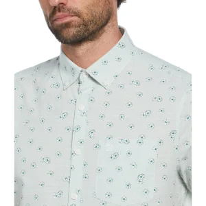 Original Penguin Chambray Ditsy Daisy Print Shirt