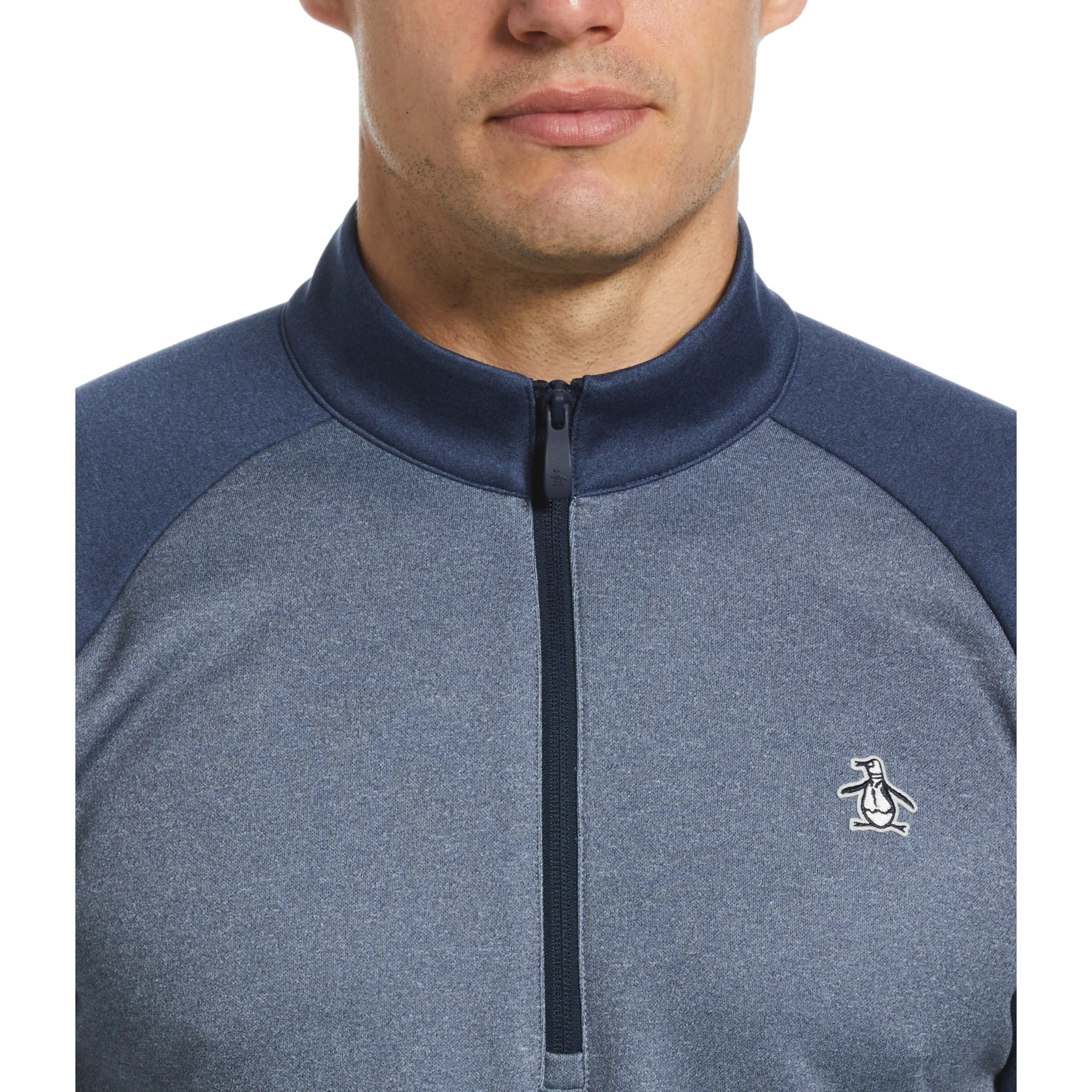 color_block_fleece__zip_p_2.webp Original Penguin Color Block Fleece 1/4 Zip Pullover Golf Sweater