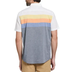 Original Penguin Color Block Stripe Shirt