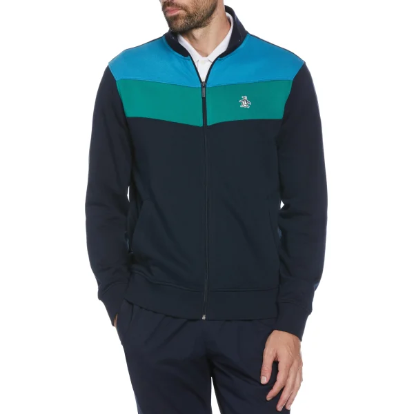 Original Penguin Colorblock Fleece Track Jacket