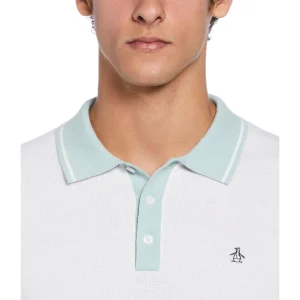 Original Penguin Cotton Honeycomb Sweater Polo