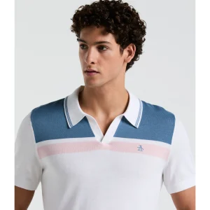 Original Penguin Cotton Jersey Stripe Sweater Polo