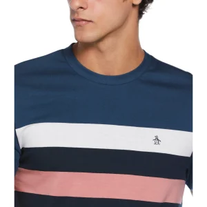 Original Penguin Cotton Jersey Yarn Dyed Chest Stripe Tee