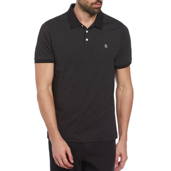 Original Penguin Ditsy Diamond Print Polo