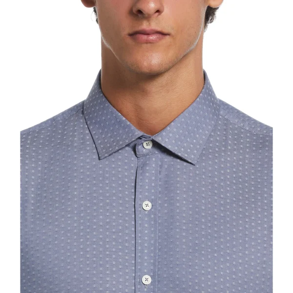 Original Penguin Dobby Chambray Print Dress Shirt