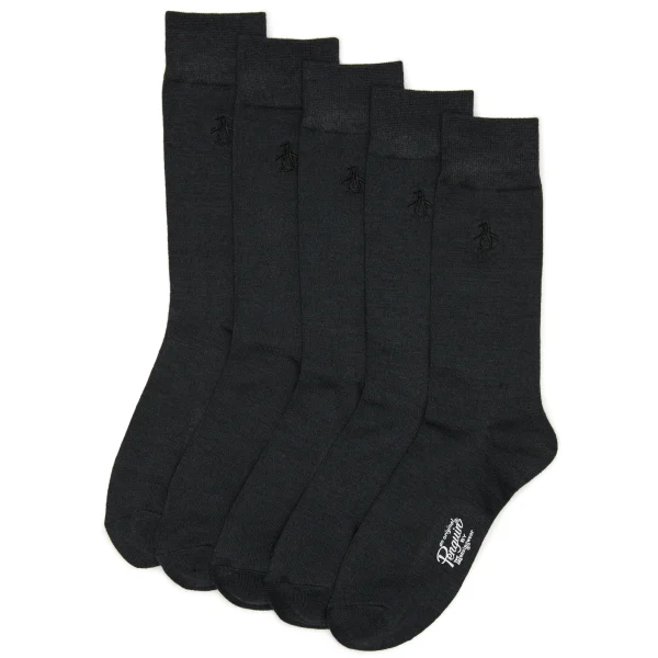 Original Penguin Dress Crew 5 Pack Socks