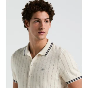 Original Penguin Drop Needle Button Front Sweater Polo