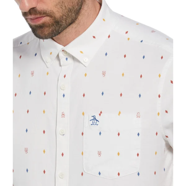 Original Penguin EcoVero™ Blend Diamond Pete Print Shirt