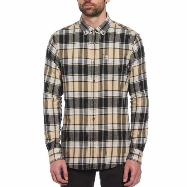 Original Penguin EcoVero™ Blend Plaid Flannel Shirt