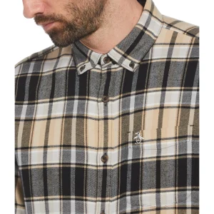 Original Penguin EcoVero™ Blend Plaid Flannel Shirt