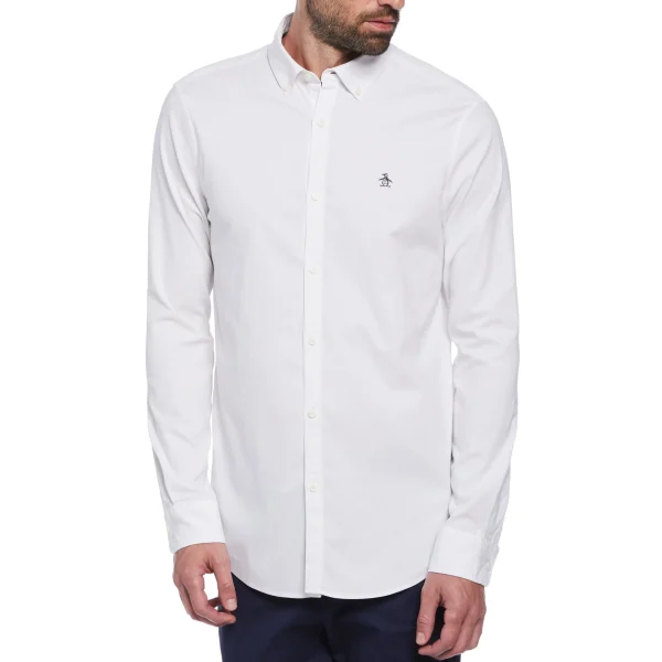 Original Penguin EcoVero Oxford Stretch Long Sleeve Shirt