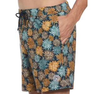 Original Penguin Floral Print Swim Short