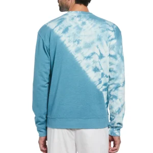 Original Penguin French Terry Tie Dye Crew Neck Sweater