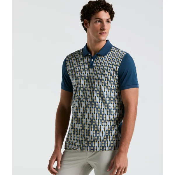 Original Penguin Geo Jacquard Front Polo