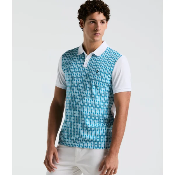 Original Penguin Geo Jacquard Front Polo