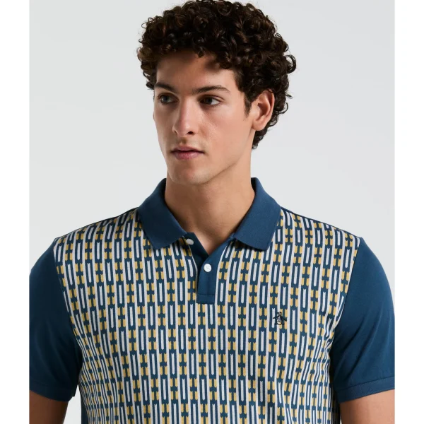 Original Penguin Geo Jacquard Front Polo