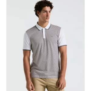 Original Penguin Geo Print Front Tipped Polo