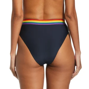 Women Original Penguin High Waist Pride Solid Bikini Bottom