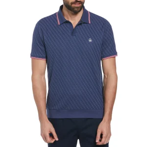 Original Penguin Jacquard Johnny Collar Polo