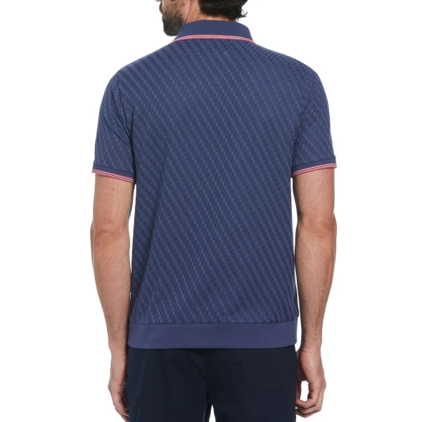 Original Penguin Jacquard Johnny Collar Polo