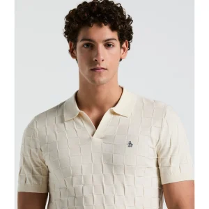 Original Penguin Jacquard Johnny Collar Sweater Polo