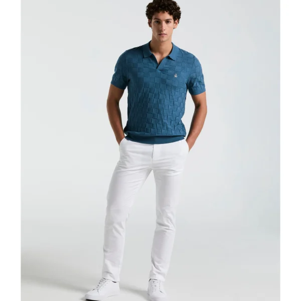 Original Penguin Jacquard Johnny Collar Sweater Polo