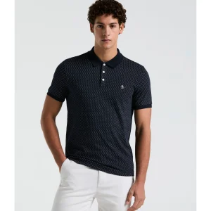 Original Penguin Jersey All-Over Diamond Ditsy Print Polo