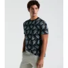 Original Penguin Jersey All-Over Leaves Print Tee