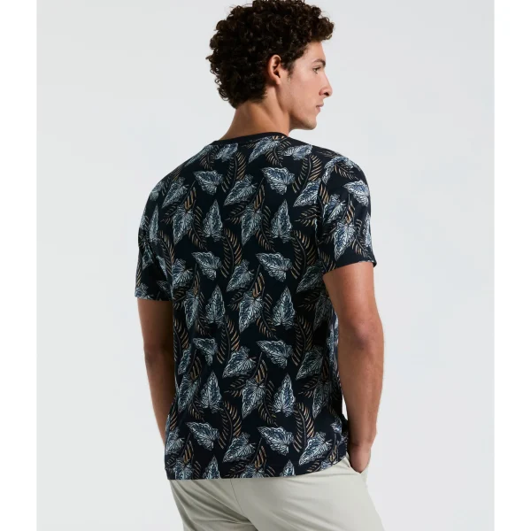 Original Penguin Jersey All-Over Leaves Print Tee