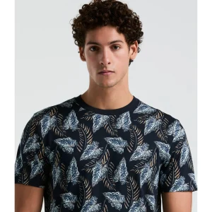 Original Penguin Jersey All-Over Leaves Print Tee