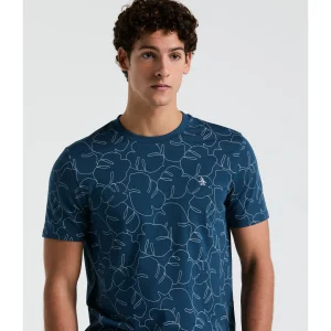 Original Penguin Jersey All-Over Palm Leaf Print Tee