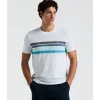 Original Penguin Jersey All-Over Stripe Tee