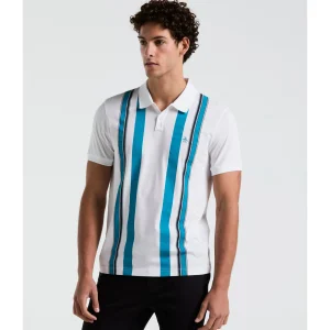 Original Penguin Jersey Vertical Stripe Polo