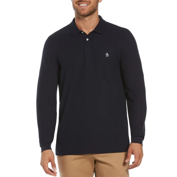 Original Penguin Long Sleeve Pique Polo