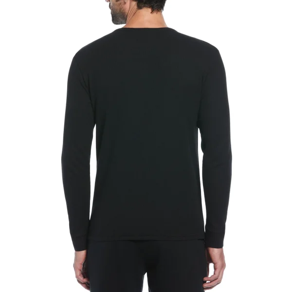 Original Penguin Long Sleeve Waffle Henley