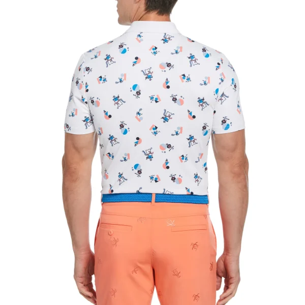 Original Penguin Memphis Pete Print Golf Polo