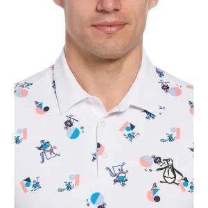 Original Penguin Memphis Pete Print Golf Polo