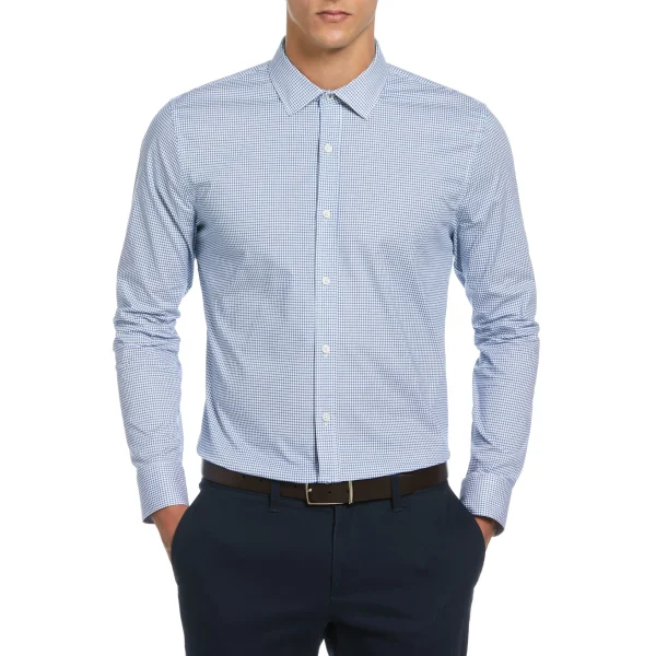 Original Penguin Micro Check Print Dress Shirt