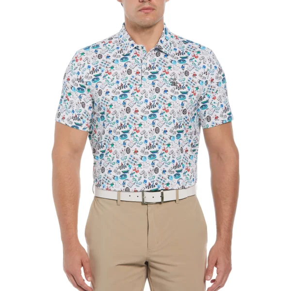 Original Penguin Novelty Games Print Golf Polo