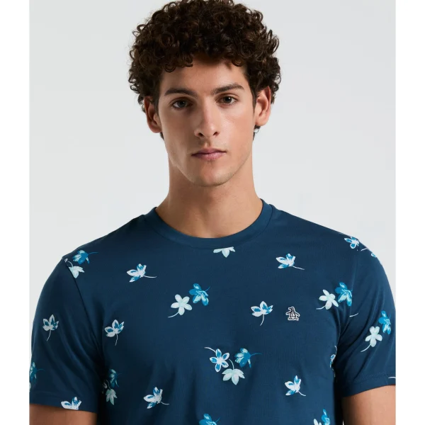 Original Penguin Organic Cotton Floral Print Tee